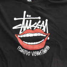 Load image into Gallery viewer, F- Stussy Positive Vibrations &amp; Smile Graphic Tee
