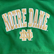 J- Vintage University Of Notre Dame Fighting Irish Puff Print Text Hoodie - XL