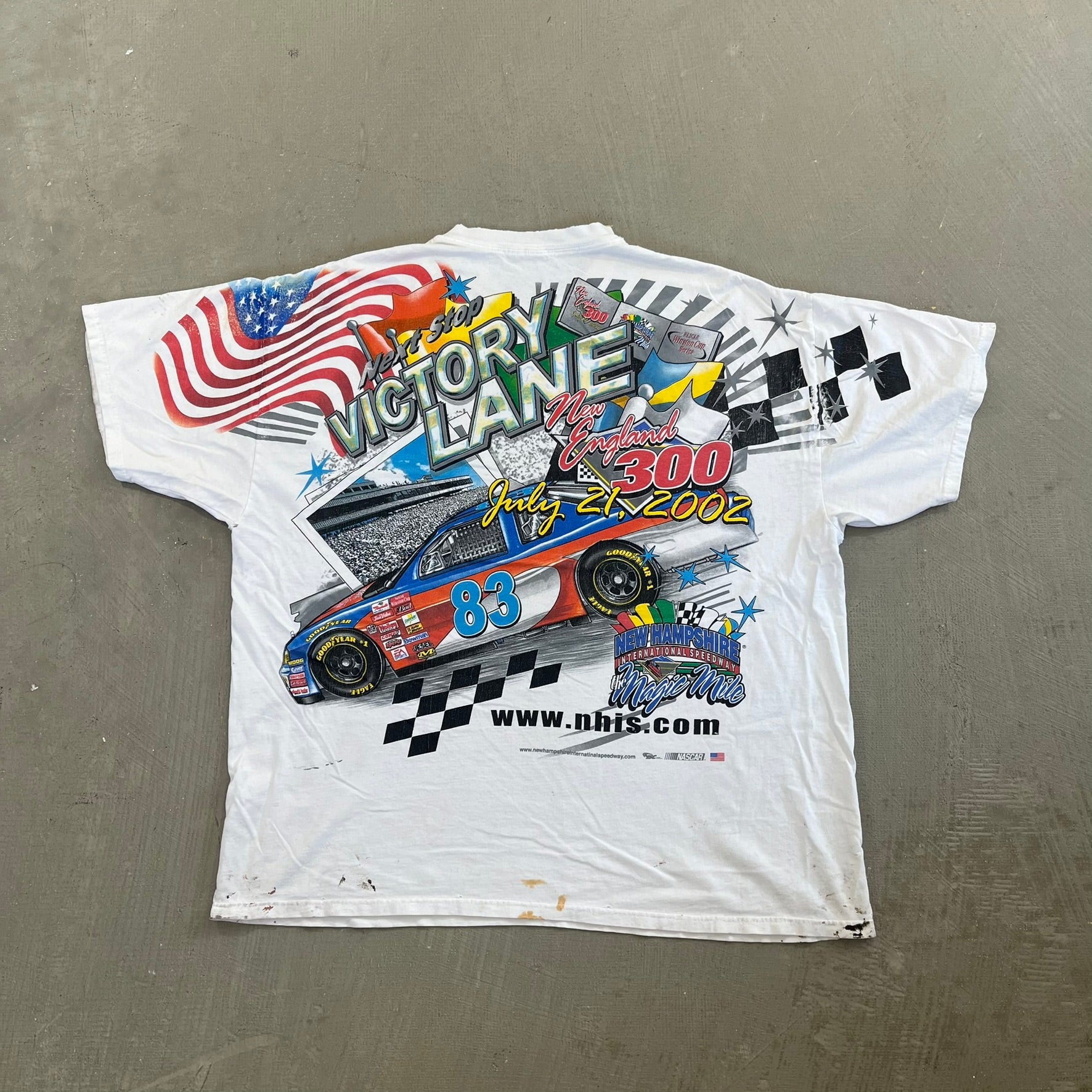 F- '03 Nascar New England The Magic Mile Winston Cup Stop Tee