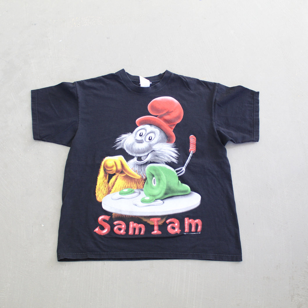 F- Vintage '97 Dr Seuss Sam I am Green Eggs & Ham Graphic Tee
