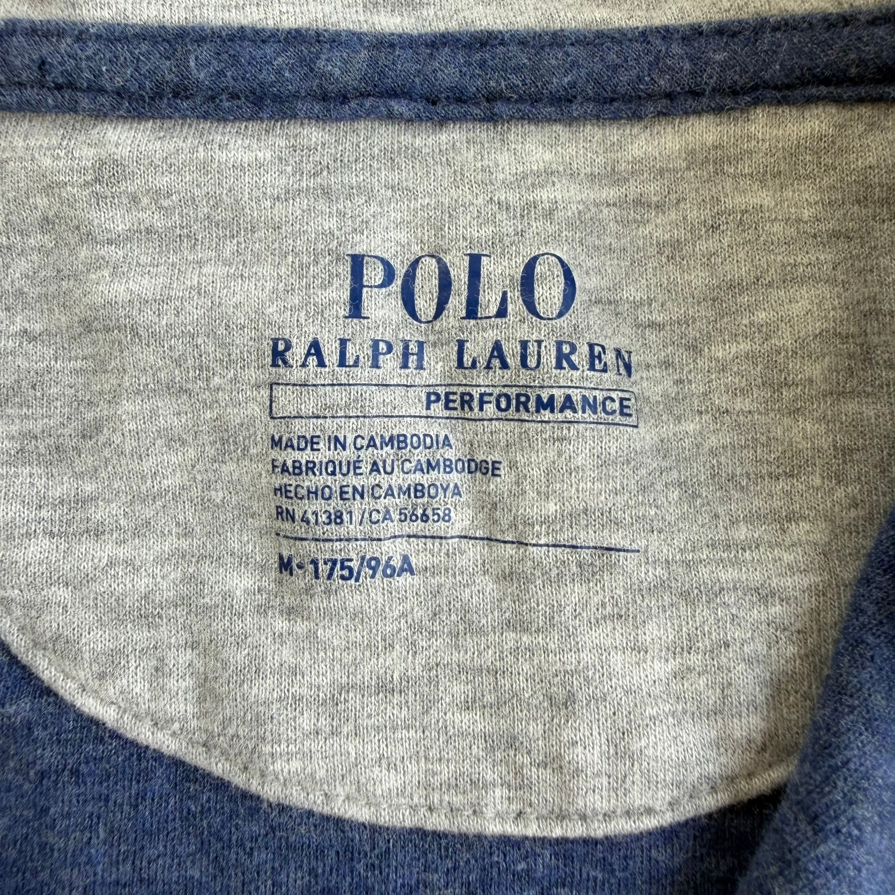J- Polo RL Embroidered Logo Quarter Zip Crewneck - M
