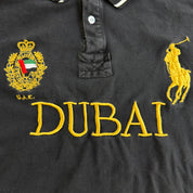 J- Vintage Polo RL Dubai UAE Embroidered Logo & Text Polo Shirt - 2XL (fits L)