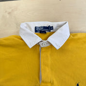 J- Vintage Polo Ralph Lauren Embroidered Logo Rugby Shirt - M