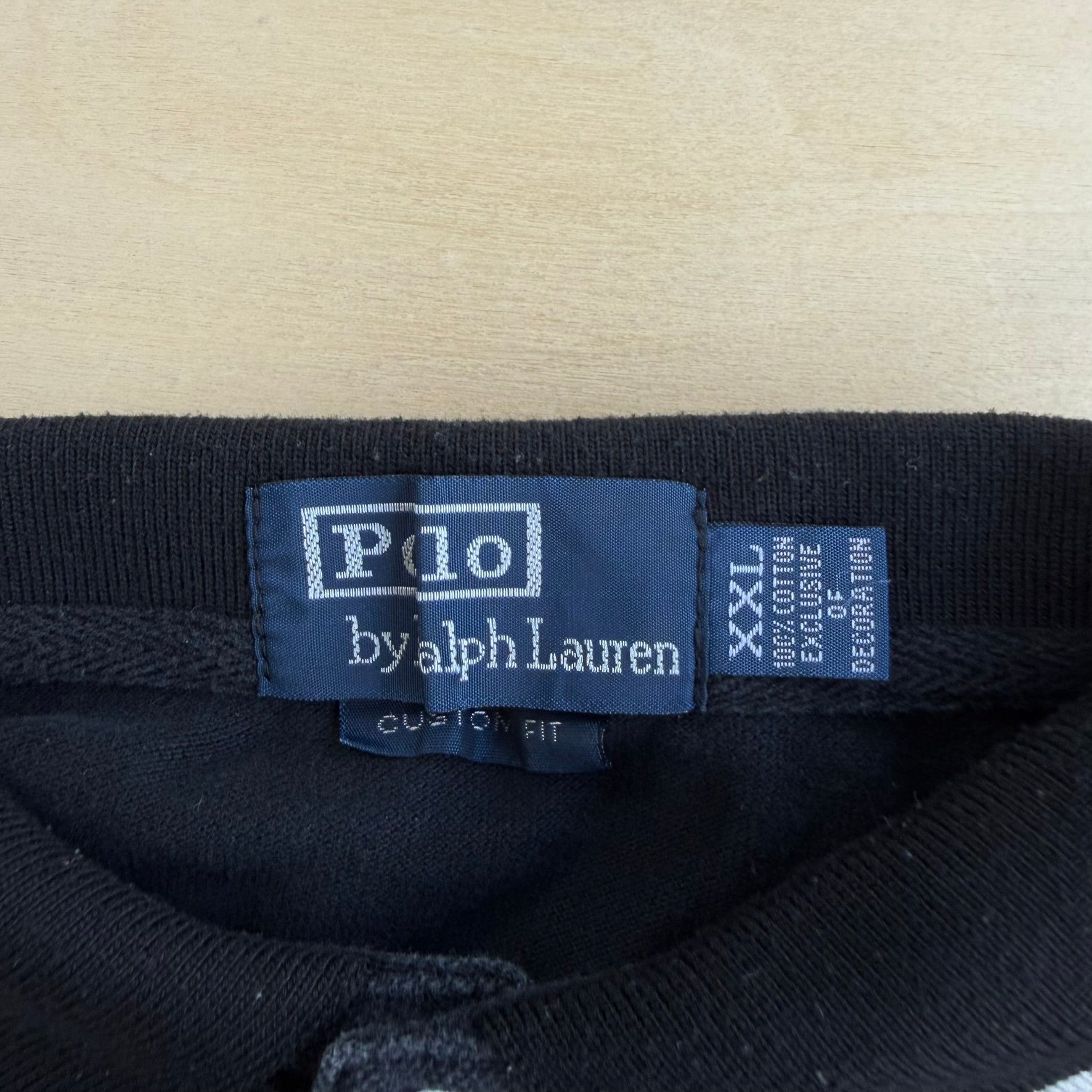 J- Vintage Polo RL Dubai UAE Embroidered Logo & Text Polo Shirt - 2XL (fits L)