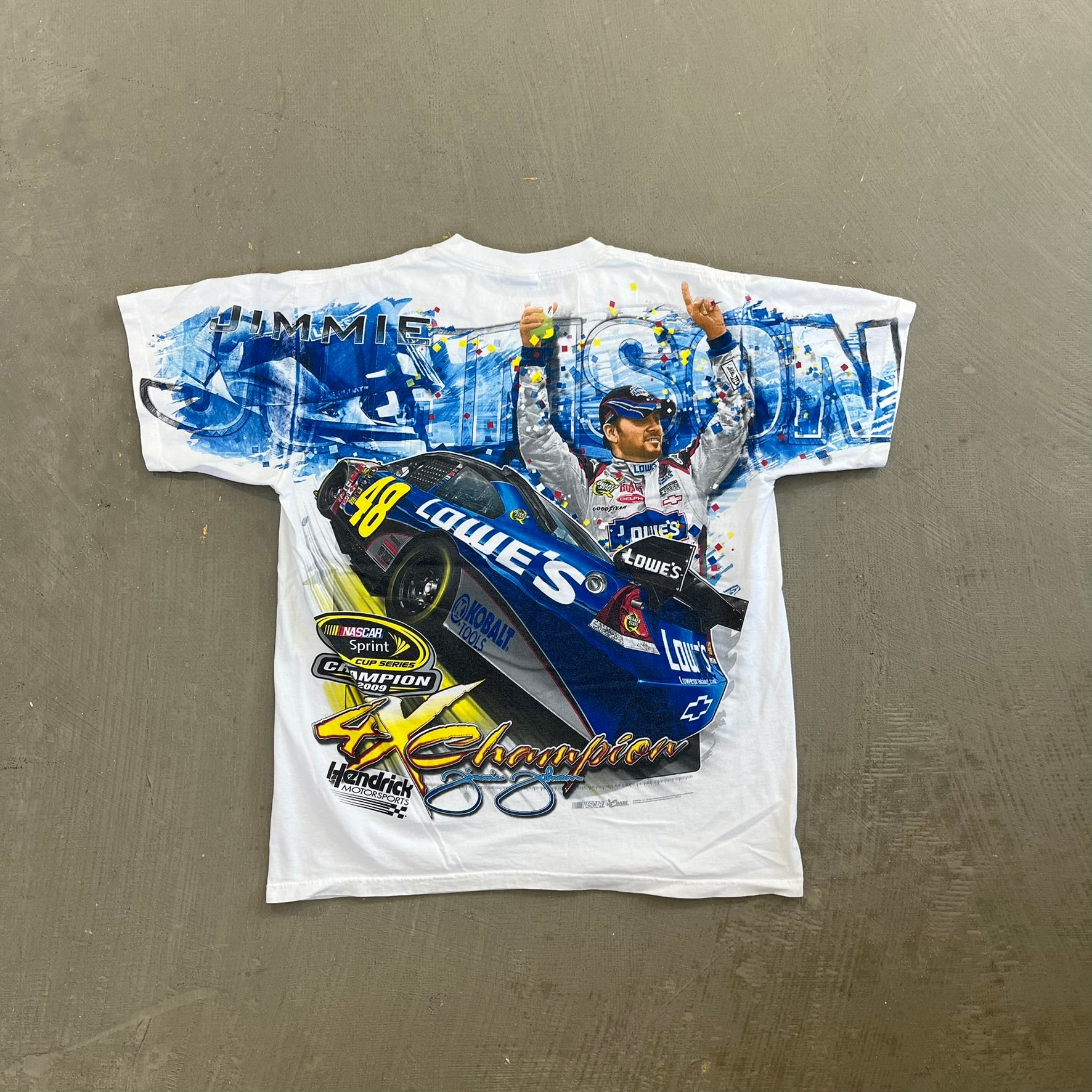 F- '09 Nascar Chase Authentic Jimmie Johnson Sprint Cup Champion Tee