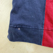 J- Vintage Tommy Hilfiger Embroidered Crest Striped Rugby Shirt - XL