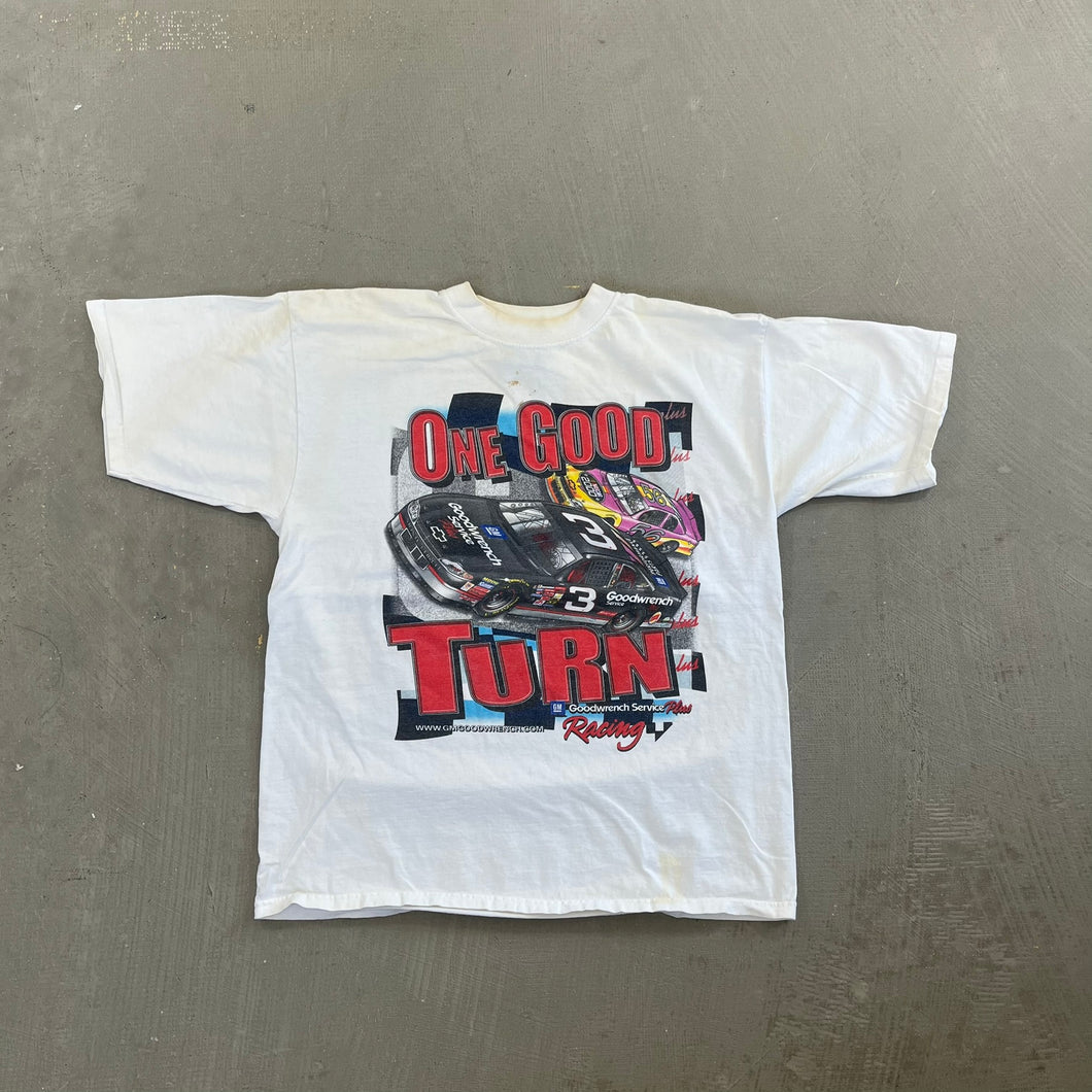 F- Vintage '00 Nascar Chase Authentic Dale Earnhardt One Good Turn Car Tee