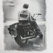 J- Vintage 90s Anthony Rose Harley motorcycle photo t eeSingle Stitch - L