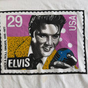 J- Vintage Elvis Presley Stamp Graphic Made In USA Single Stitch Tee - XL