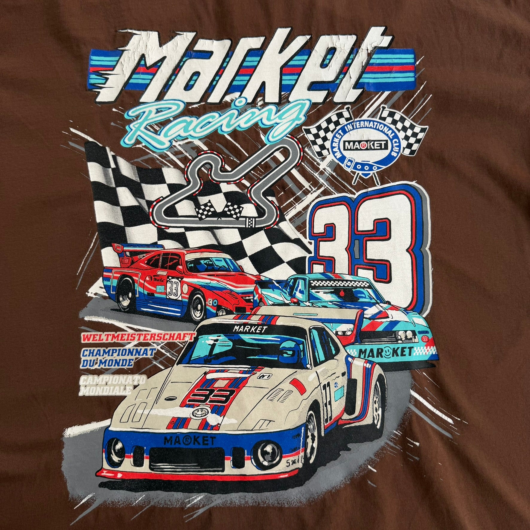 J- Chinatown Market Racing International Club Car Graphic Tee - XL