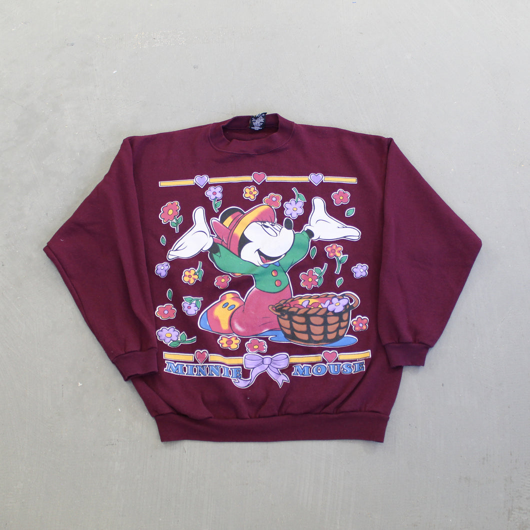 F- Vintage Disney Jerry Leigh Minnie Mouse Gardening Crewneck