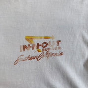J- Vintage 90s In n Out Southern California Graphic Made In USA Single Stitch Tee - L