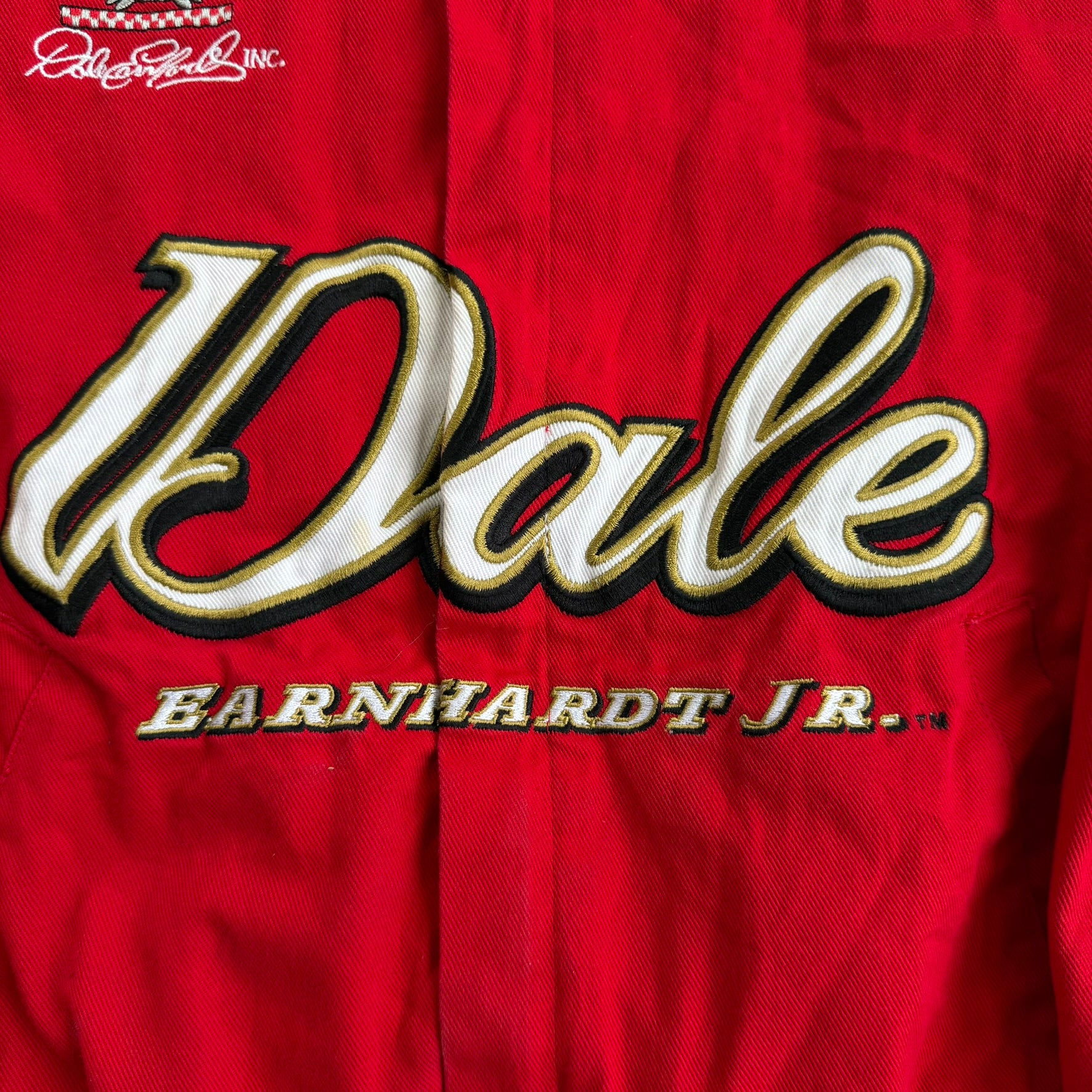 J- Vintage Nascar Dale Jr. Bud King Of Beers Chase Authentics Racing Jacket - Youth M