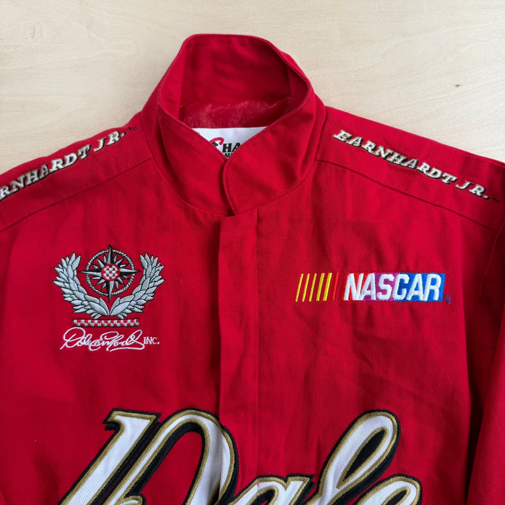 J- Vintage Nascar Dale Jr. Bud King Of Beers Chase Authentics Racing Jacket - Youth M
