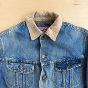 J- Vintage 80s Lee Storm Rider Blanket Lined Denim Jacket - 42 (fits L)