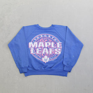 F- Vintage 1991 Toronto Maple Leafs NHL Logo Crewneck