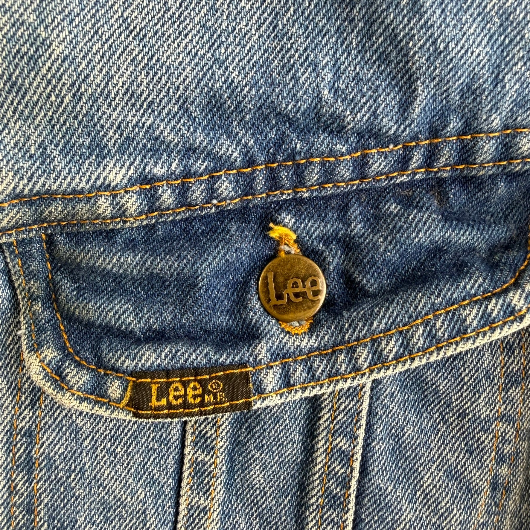 J- Vintage 80s Lee Storm Rider Blanket Lined Denim Jacket - 42 (fits L)