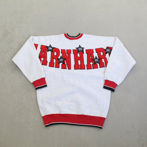 F- Vintage Nascar Dale Earnhardt Embroidered Stars & Text Crewneck