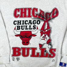 Load image into Gallery viewer, F- Vintage Chicago Bulls NBA Nutmeg Mascot &amp; Text Crewneck
