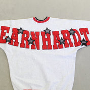 F- Vintage Nascar Dale Earnhardt Embroidered Stars & Text Crewneck