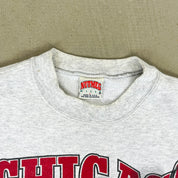 F- Vintage Chicago Bulls NBA Nutmeg Mascot & Text Crewneck