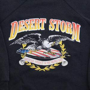 F- Vintage Desert Storm Us Military Graphic Crewneck