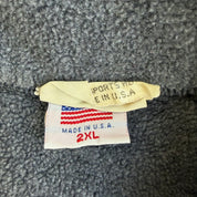 J- Vintage Nike Embroidered Swoosh & Text Made In USA Quarter Zip Polar Fleece - 2XL