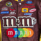 J- Vintage Nascar Jeff Hamilton m&m's Elliott Sadler Racing Jacket - Toddler L