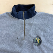 J- Vintage Tommy Hilfiger University Sport Quarter Zip Polar Fleece - XL