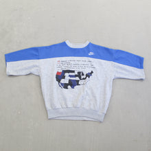 Load image into Gallery viewer, F- Vintage Nike USA Map &amp; Text Youth Crewneck
