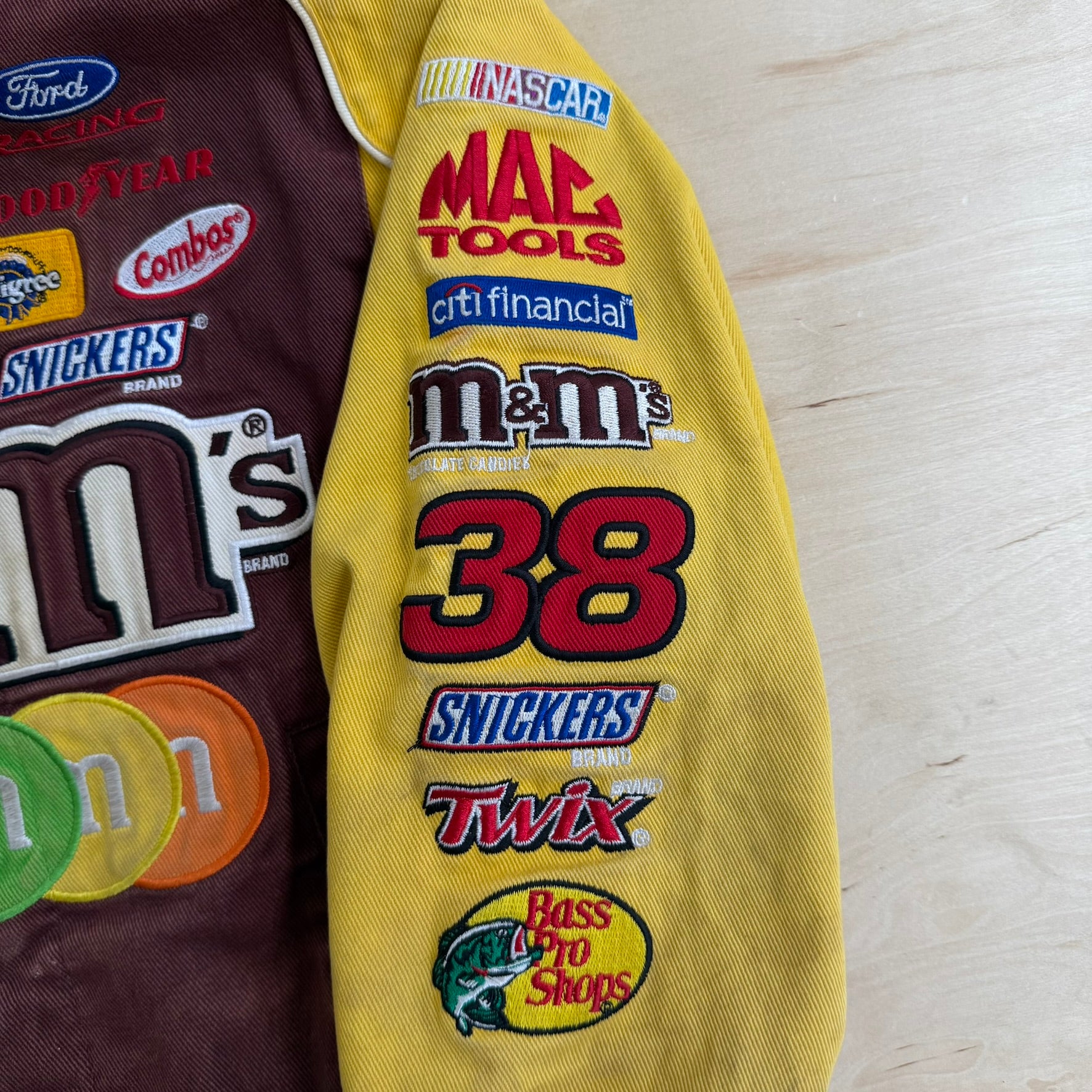 J- Vintage Nascar Jeff Hamilton m&m's Elliott Sadler Racing Jacket - Toddler L
