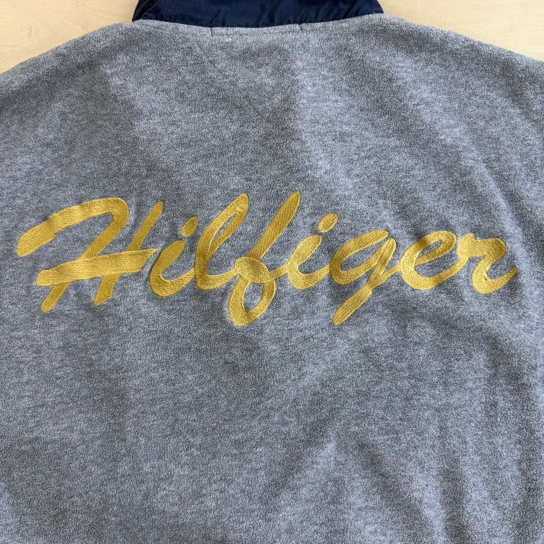 J- Vintage Tommy Hilfiger University Sport Quarter Zip Polar Fleece - XL