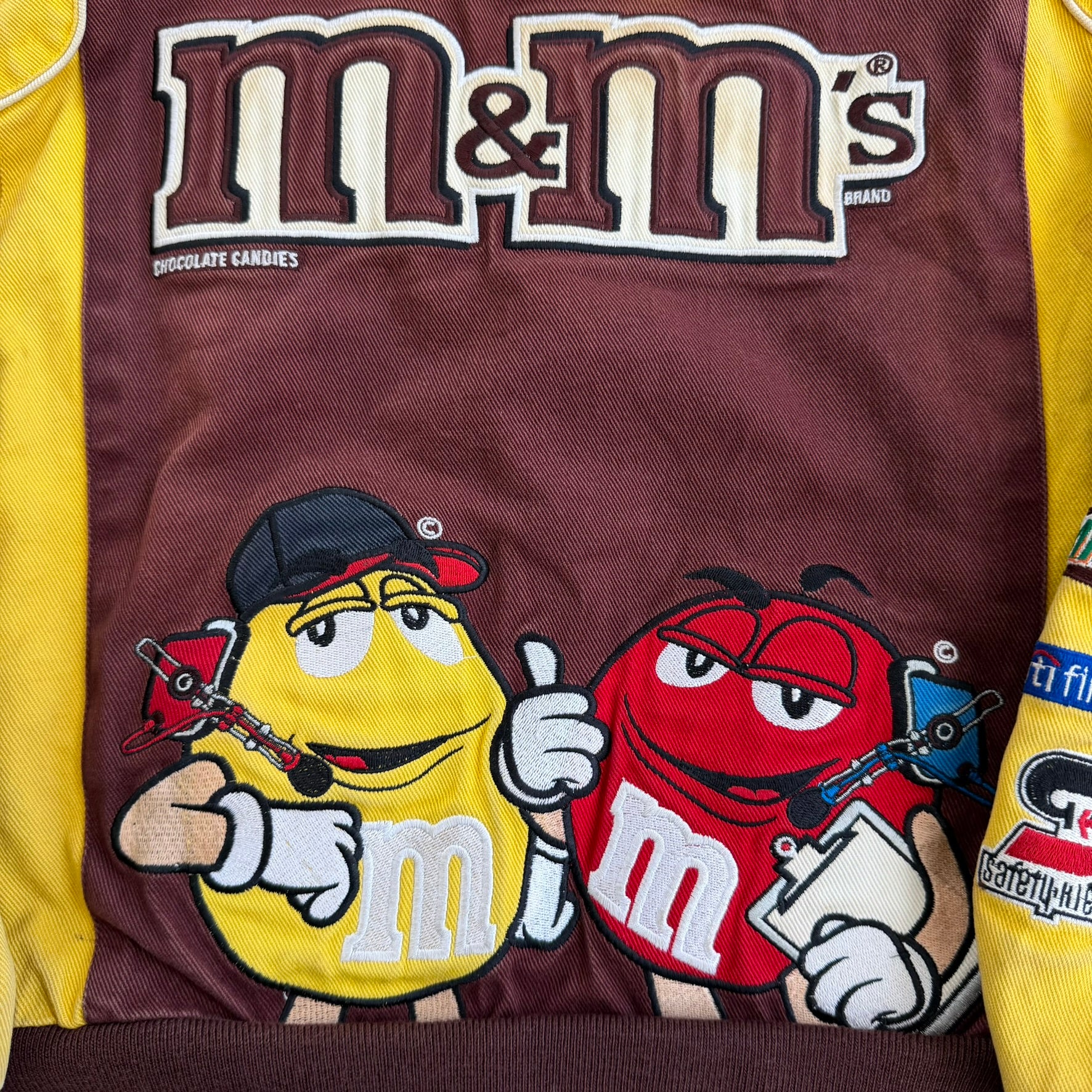 J- Vintage Nascar Jeff Hamilton m&m's Elliott Sadler Racing Jacket - Toddler L
