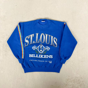 F- Vintage University Of St Louis Billikens Text Crewneck