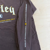 J- Vintage Hurley International Text Graphic Long Sleeve Tee - L