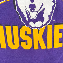 Load image into Gallery viewer, F- Vintage University Of Washington Mascot &amp; Text Crewneck
