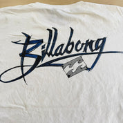 J- Vintage Billabong Logo Text Graphic Tee - L