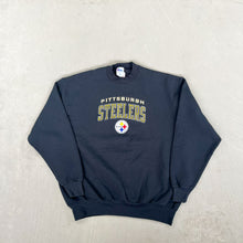 Load image into Gallery viewer, F- Vintage Pittsburgh Steelers NFL Pro Player Embroidered Text Crewneck
