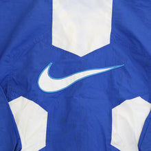 Load image into Gallery viewer, F- Vintage Nike Blue/White Zip Up Nylon Windbreaker Jacket
