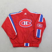 F- Vintage Montreal Canadiens NHL Starter Zip Up Jacket