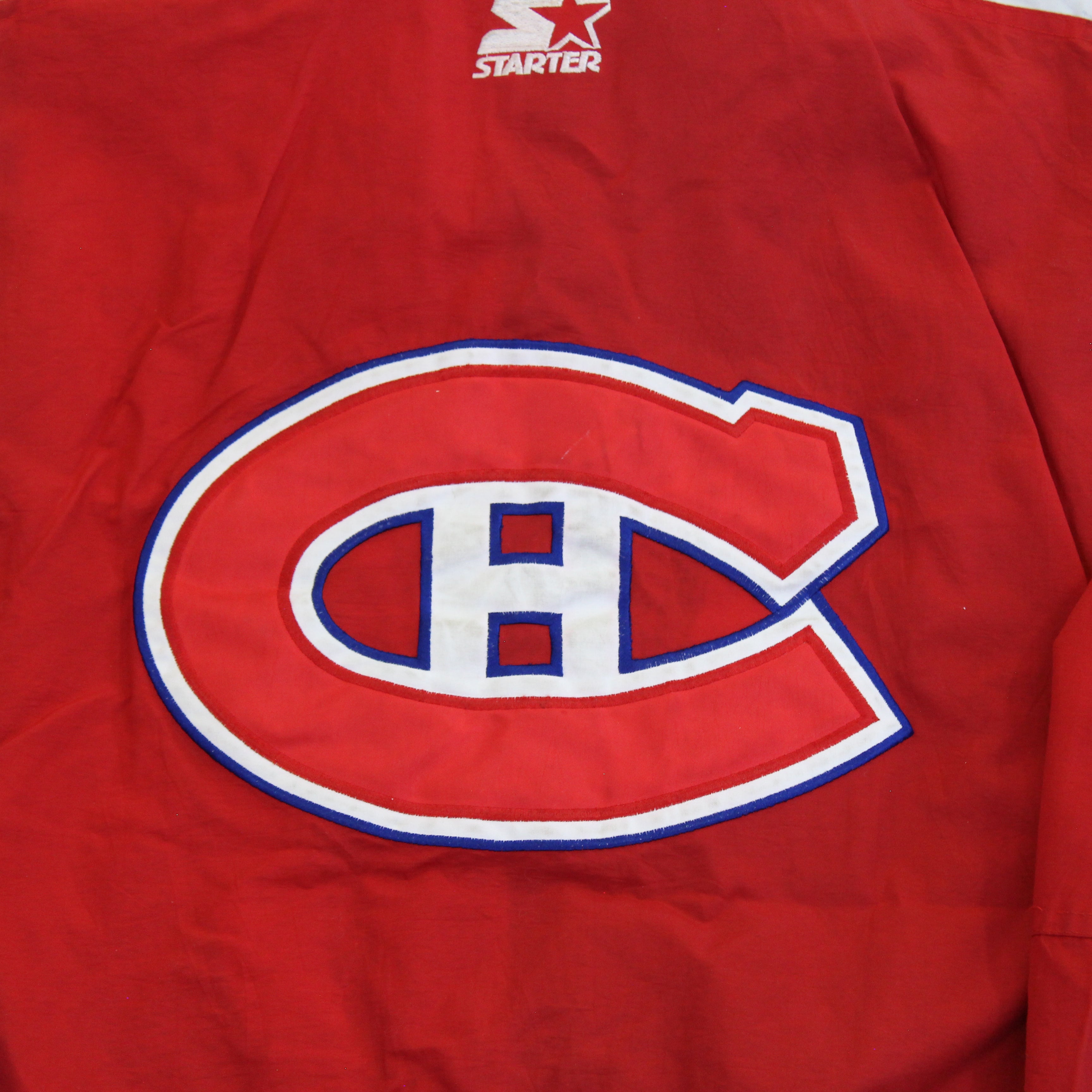 F- Vintage Montreal Canadiens NHL Starter Zip Up Jacket