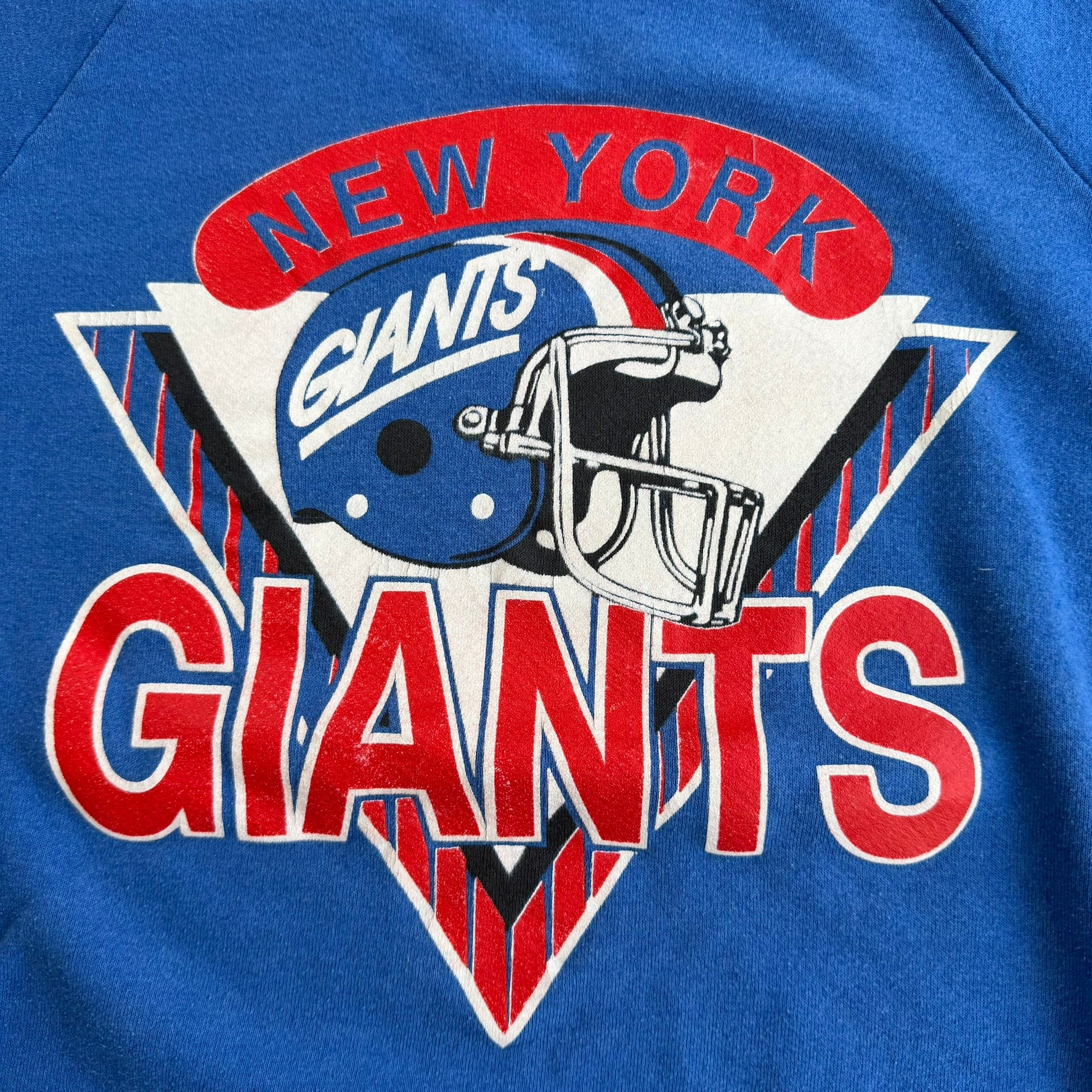 J- Vintage New York Giants NFL Logo Graphic Made In USA Crewneck - 2XL