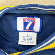 F- Vintage University Of Notre Dame Fighting Irish Logo 7 Embroidered Logo & Text Crewneck