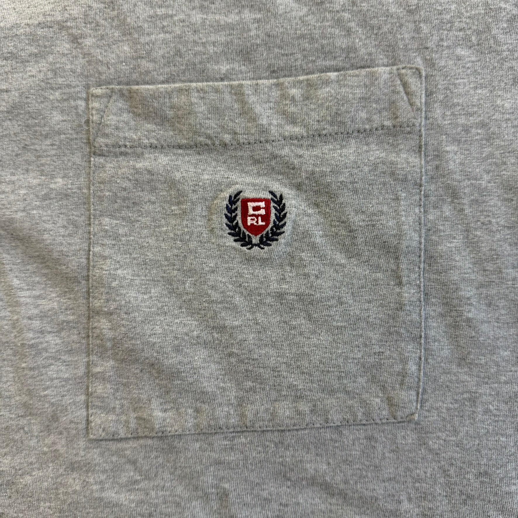 J- Vintage Ralph Lauren Chaps Golf Embroidered Logo Pocket Tee - XL