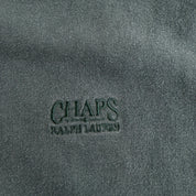 J- Vintage 90s Chaps RL Embroidered Logo Dark Green Crewneck - XL