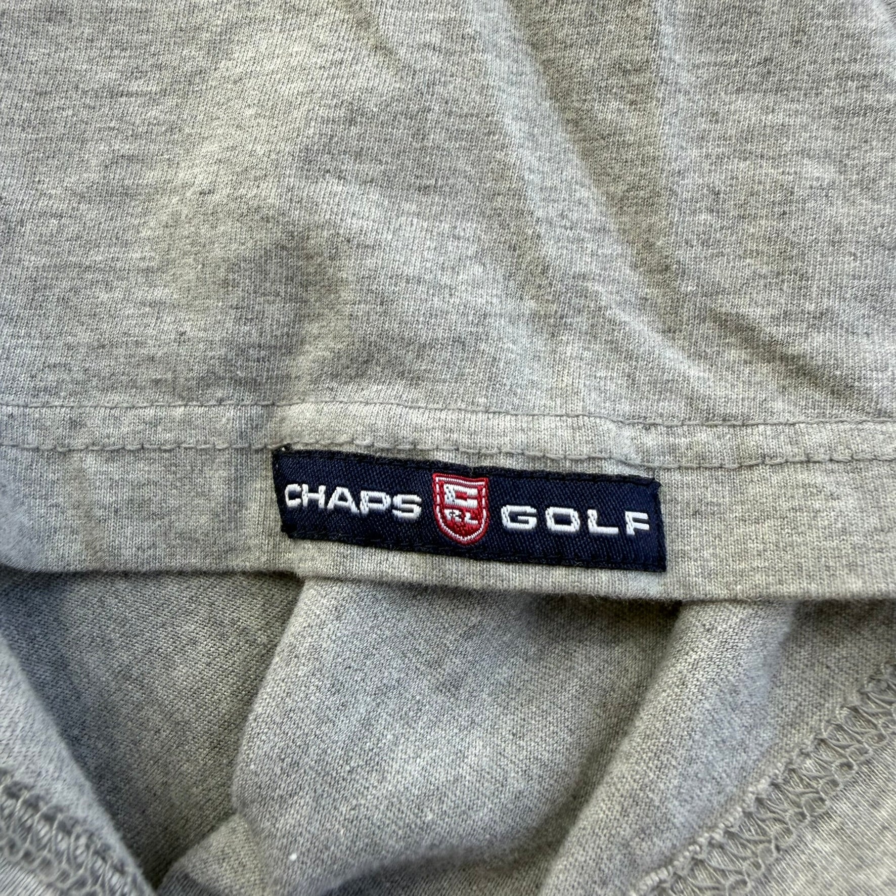J- Vintage Ralph Lauren Chaps Golf Embroidered Logo Pocket Tee - XL