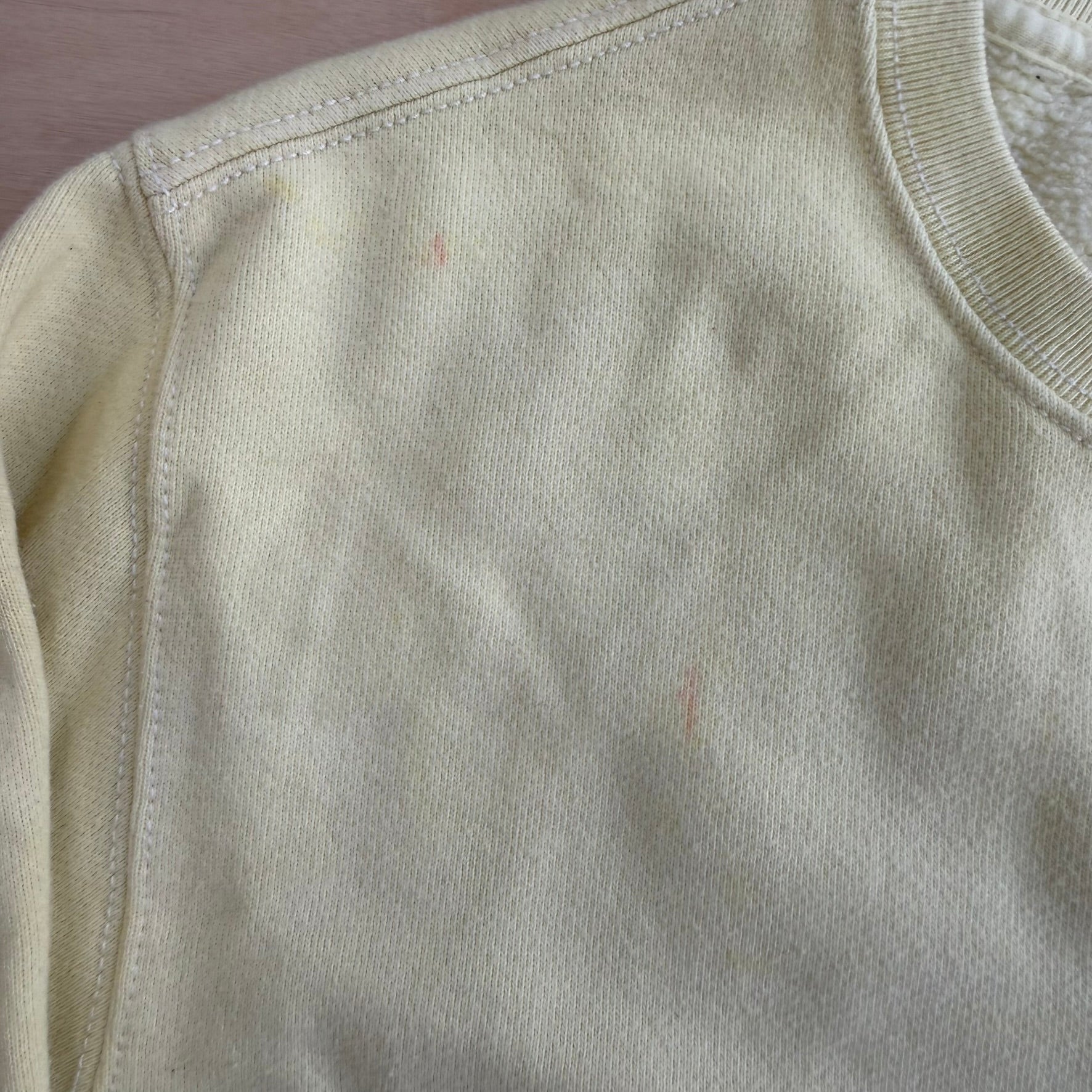 J- Vintage 90s Polo RL Embroidered Logo Yellow Crewneck - M