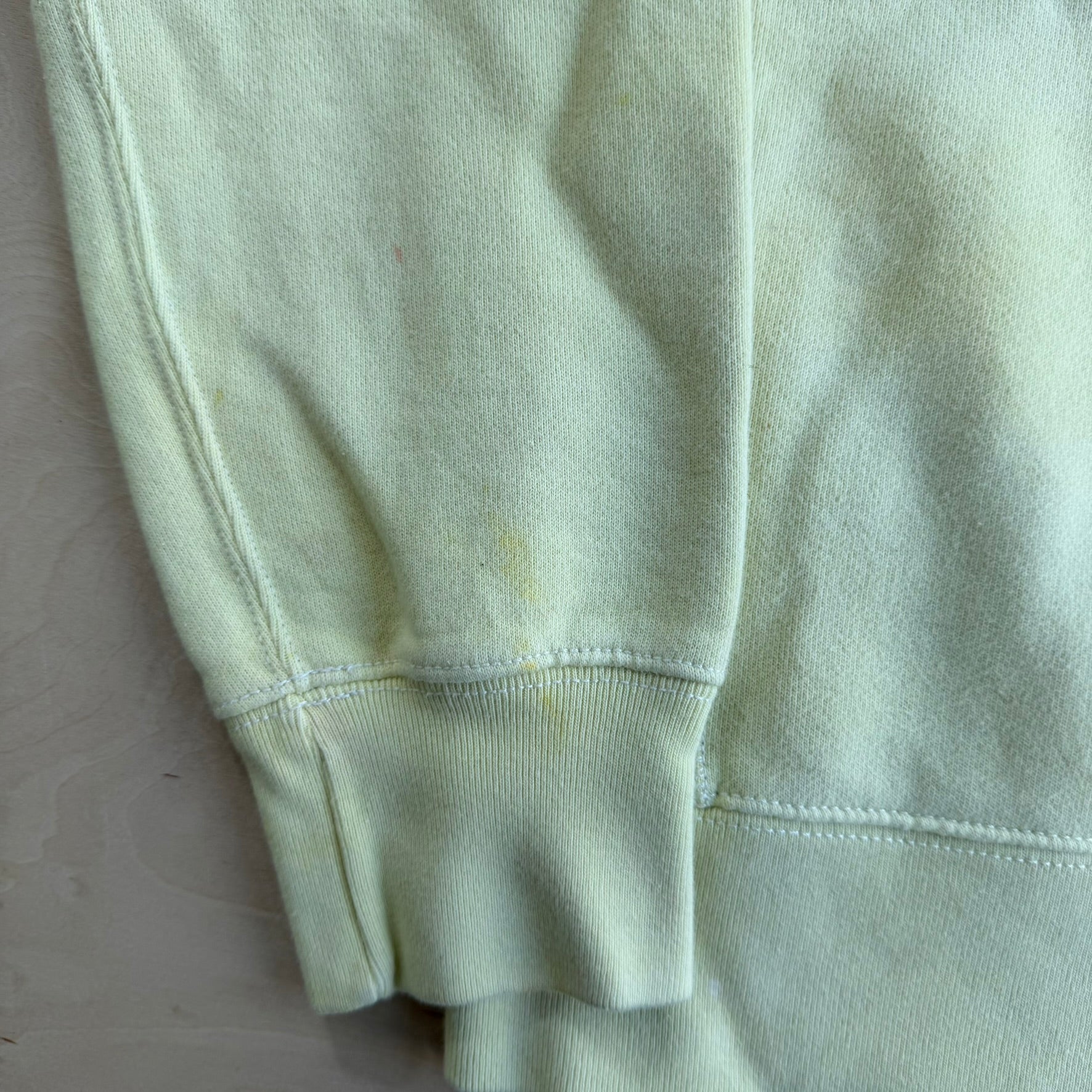 J- Vintage 90s Polo RL Embroidered Logo Yellow Crewneck - M