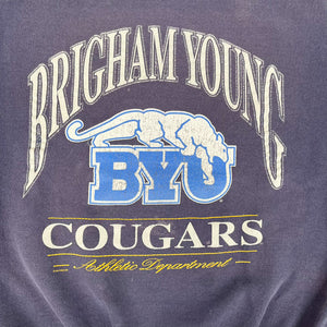 F- Vintage Bringham Young University Cougars Lee Graphic Crewneck