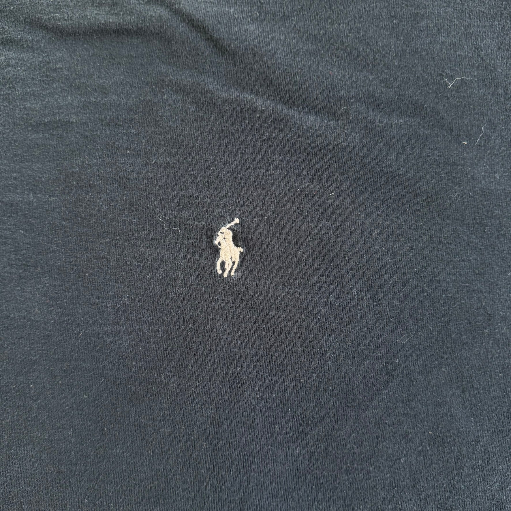 J- Vintage Polo Ralph Lauren Embroidered Logo Tee - XL
